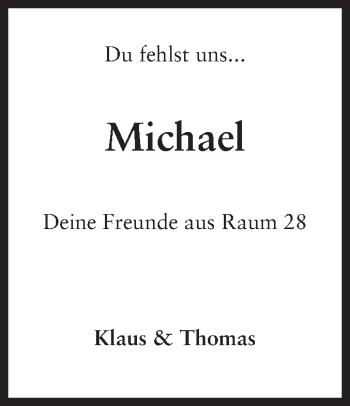 Traueranzeige von Michael  von Darmstädter Echo